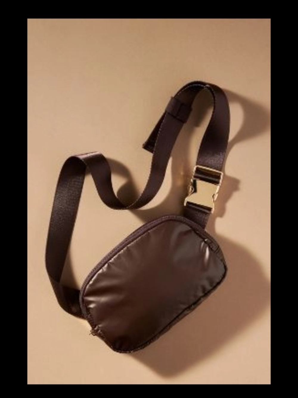 Metallic Puffer Belt Bag